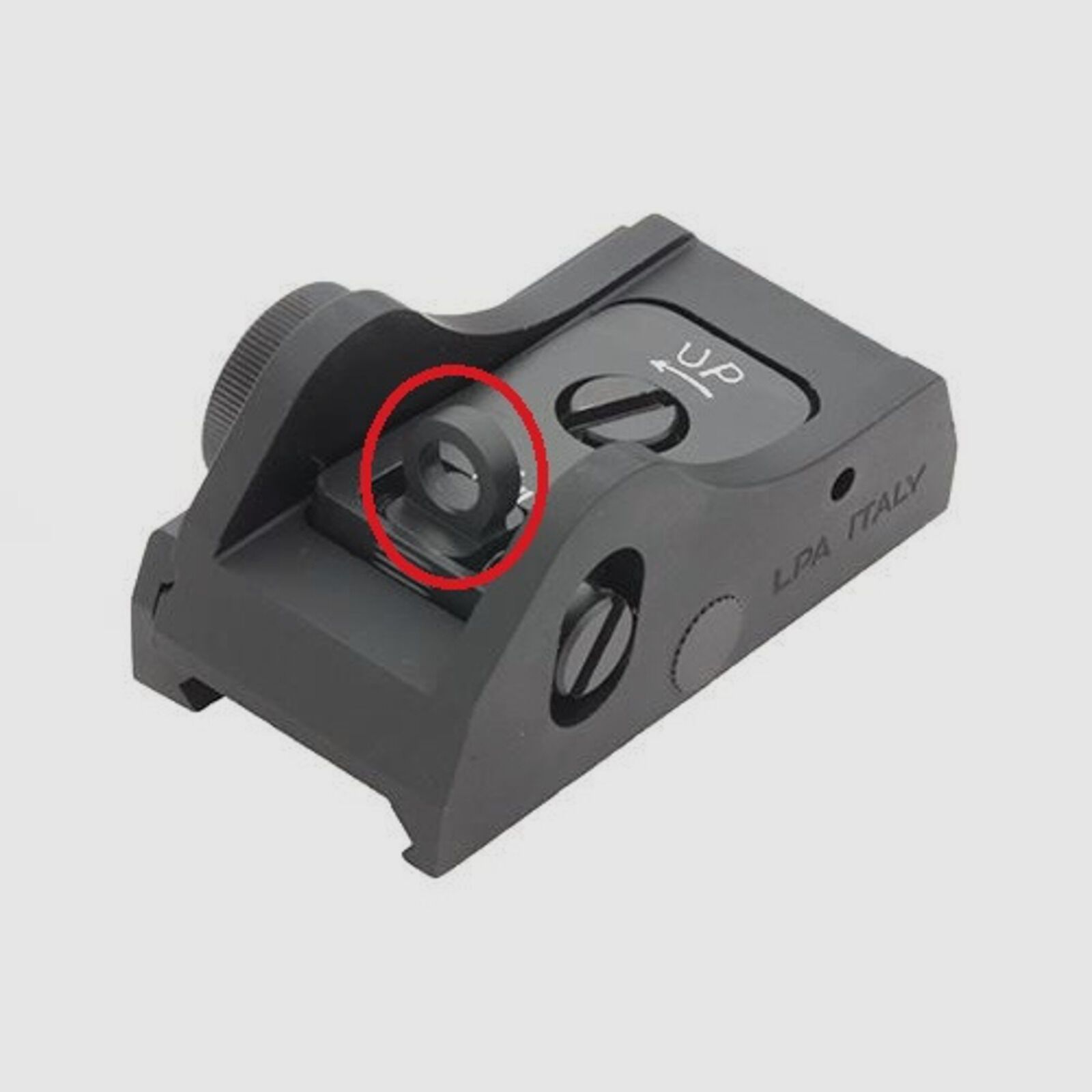 LPA Visier Ghostring 5mm schwarz Flinte