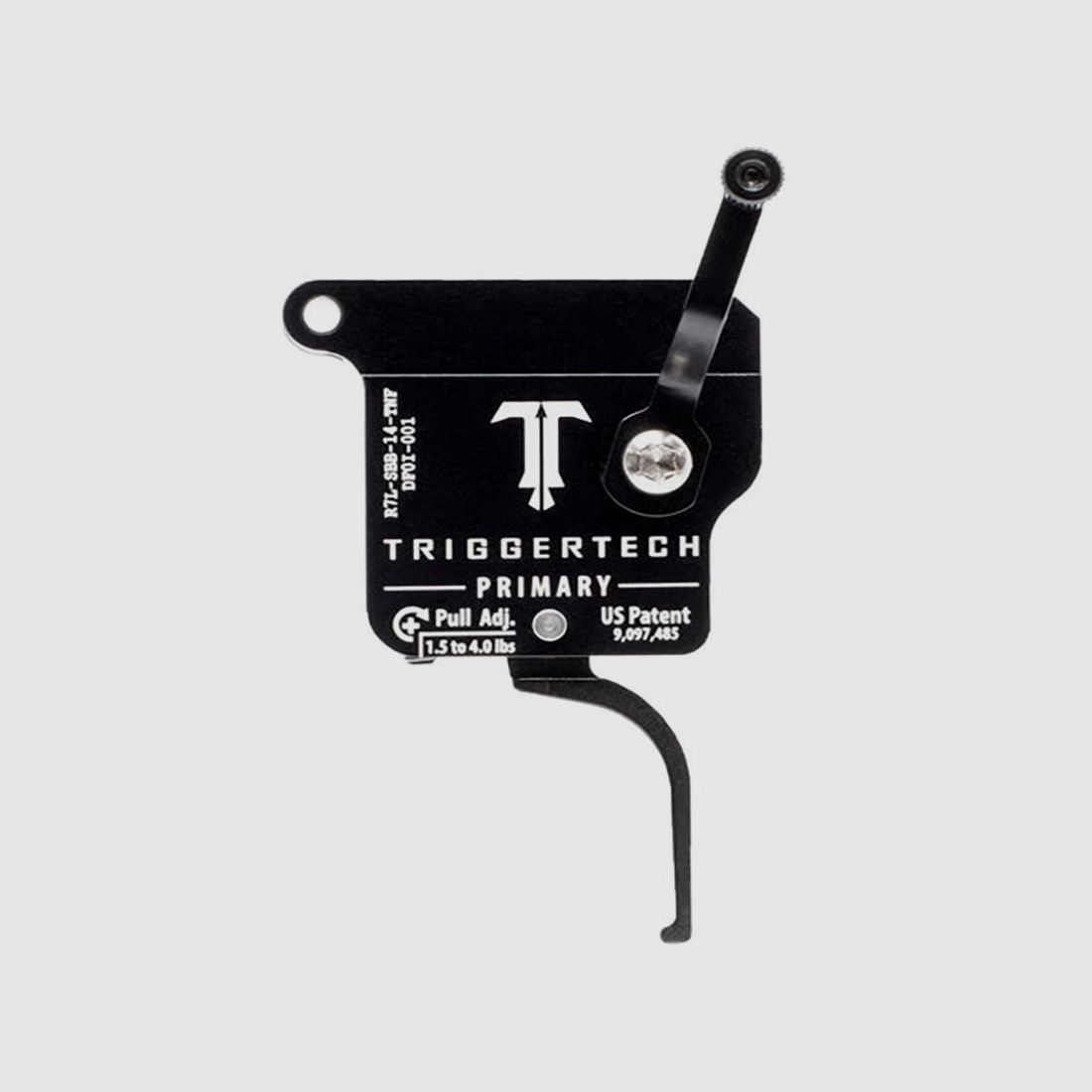TRIGGERTECH Rem700 Primary – Left – No bolt release – Straight Flat (PVD Black)