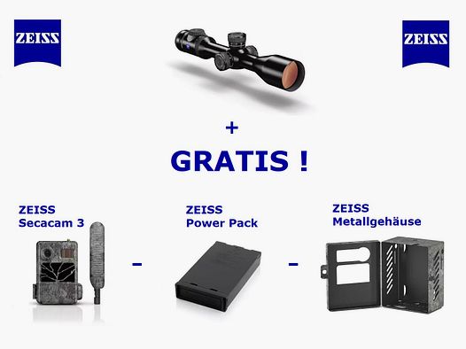 ZEISS V8 1,8-14x50 ... GRATIS ! Secacam 3 + Gehäuse + Power Pack