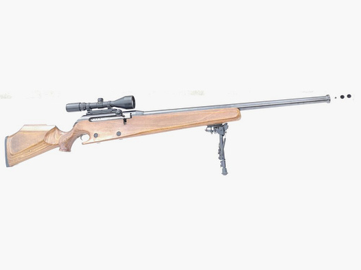 unbekannt 50BMG - Einzellader mit Schichtholzschaft