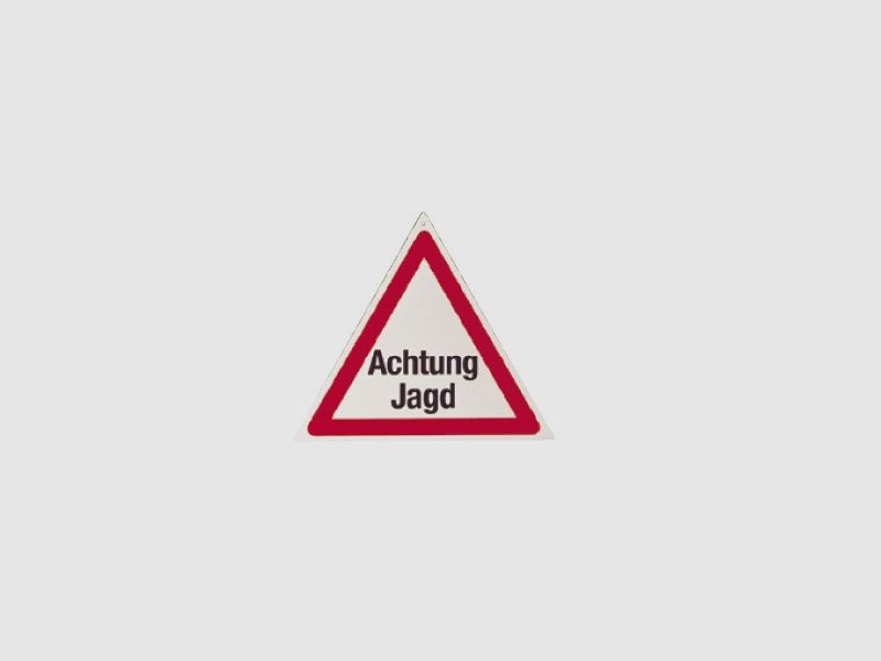 Warndreieck "Achtung Jagd"