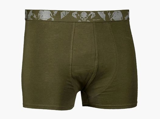 Mil-Tec Boxershorts Skull - Zwart / S Heren