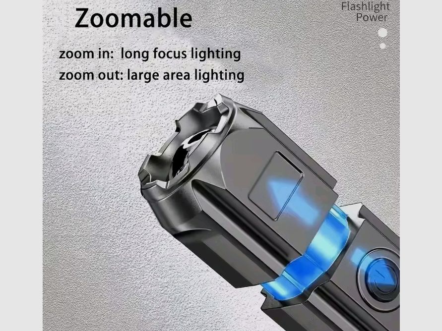 LED Lampe Strobofunktion Outdoor taktische Licht Taschenlampe USB wiederaufladbar