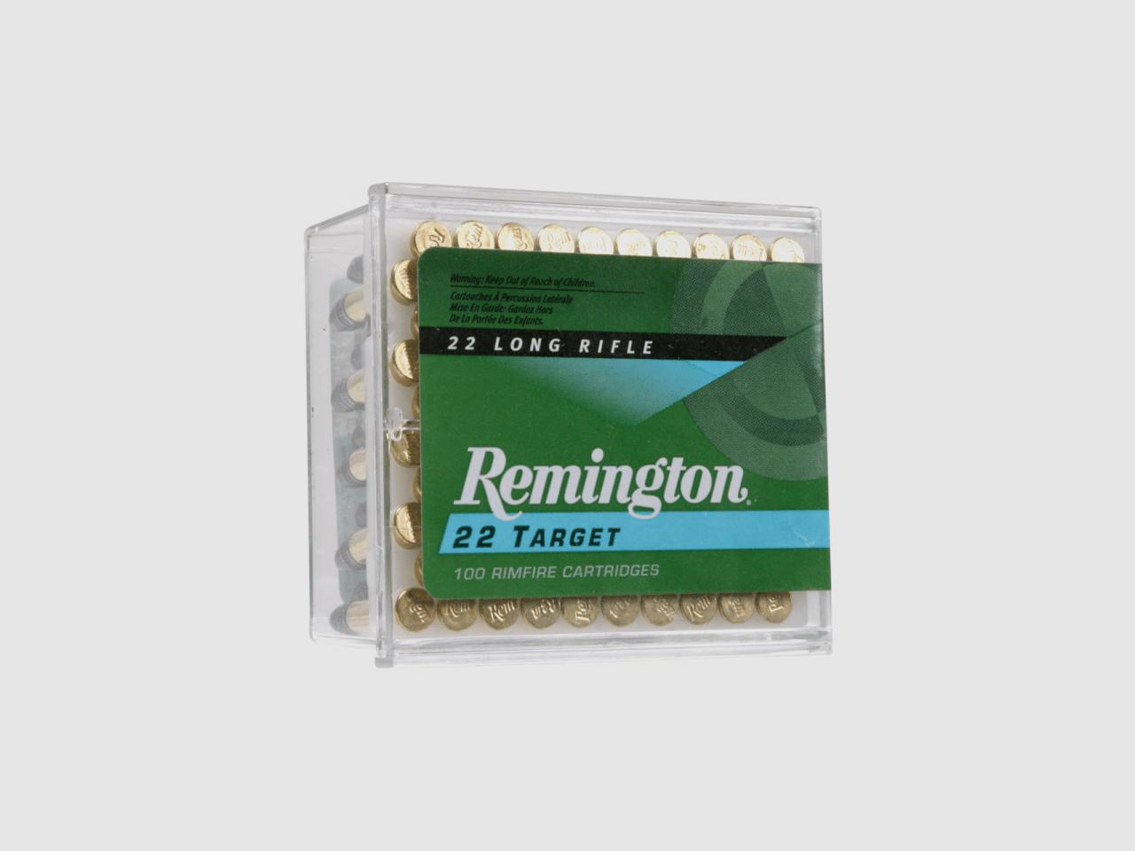 REMINGTON .22 LR Target Rimfire Cartridge – 2.6 g/40 gr RN (1 pack of 100)
