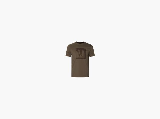 T-SHIRT KOSZULKA HARKILA H-LOGO MAJOR BROWN