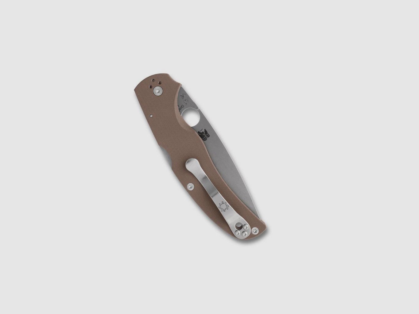 Spyderco NATIVE CHIEF™ Sprint Run® folding knife G-10 handle brown, image 2 of 3
