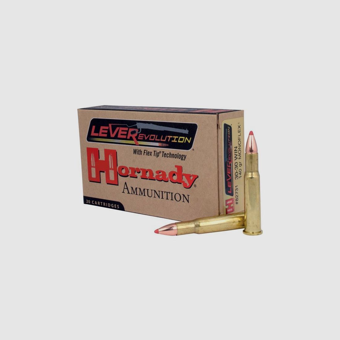 Hornady Leverevolution .30-30 Win. 140GR MonoFlex 20 Patronen