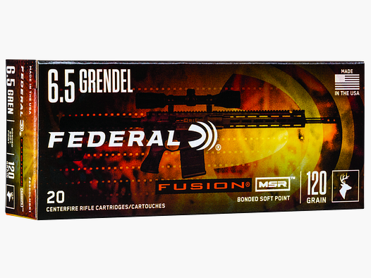 Federal Munizioni per Fucile 6,5 mm Grendel 7,8g Fusion Soft Point