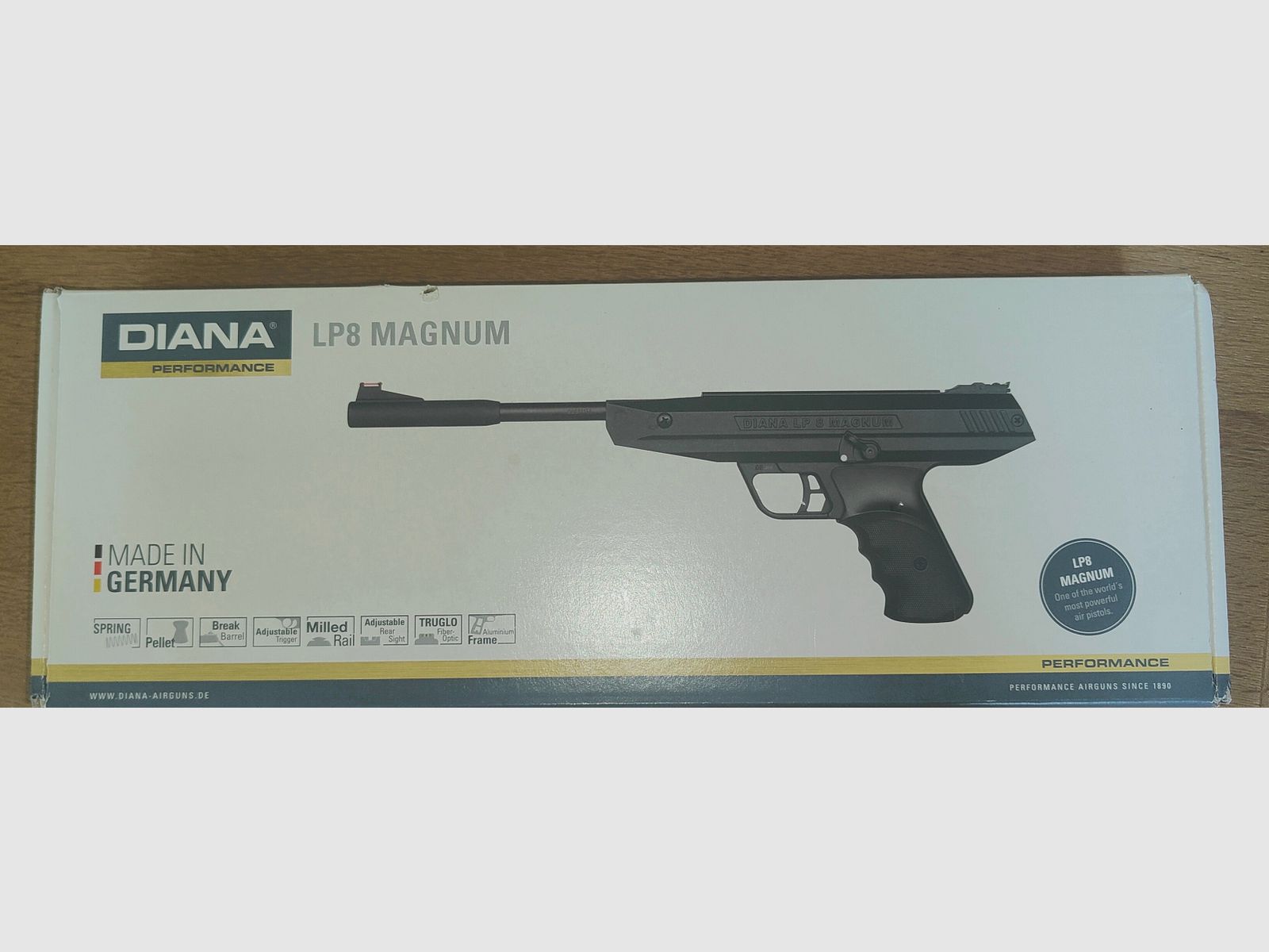 Diana LP 8, pistolet à air avec viseur reflex