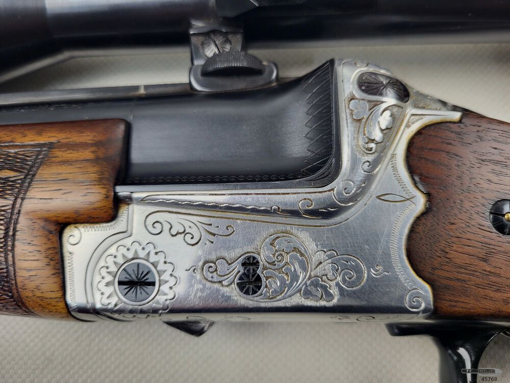 Heym double-barreled rifle