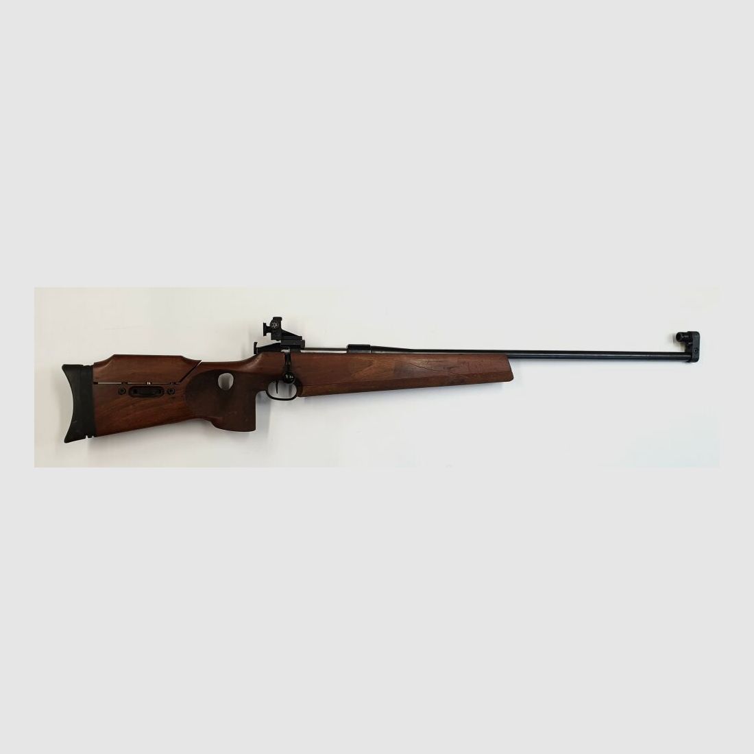 Walther !!Artículo de colección!! Rifle de un solo tiro, Walther JR Biathlon en calibre .308Win con dioptría