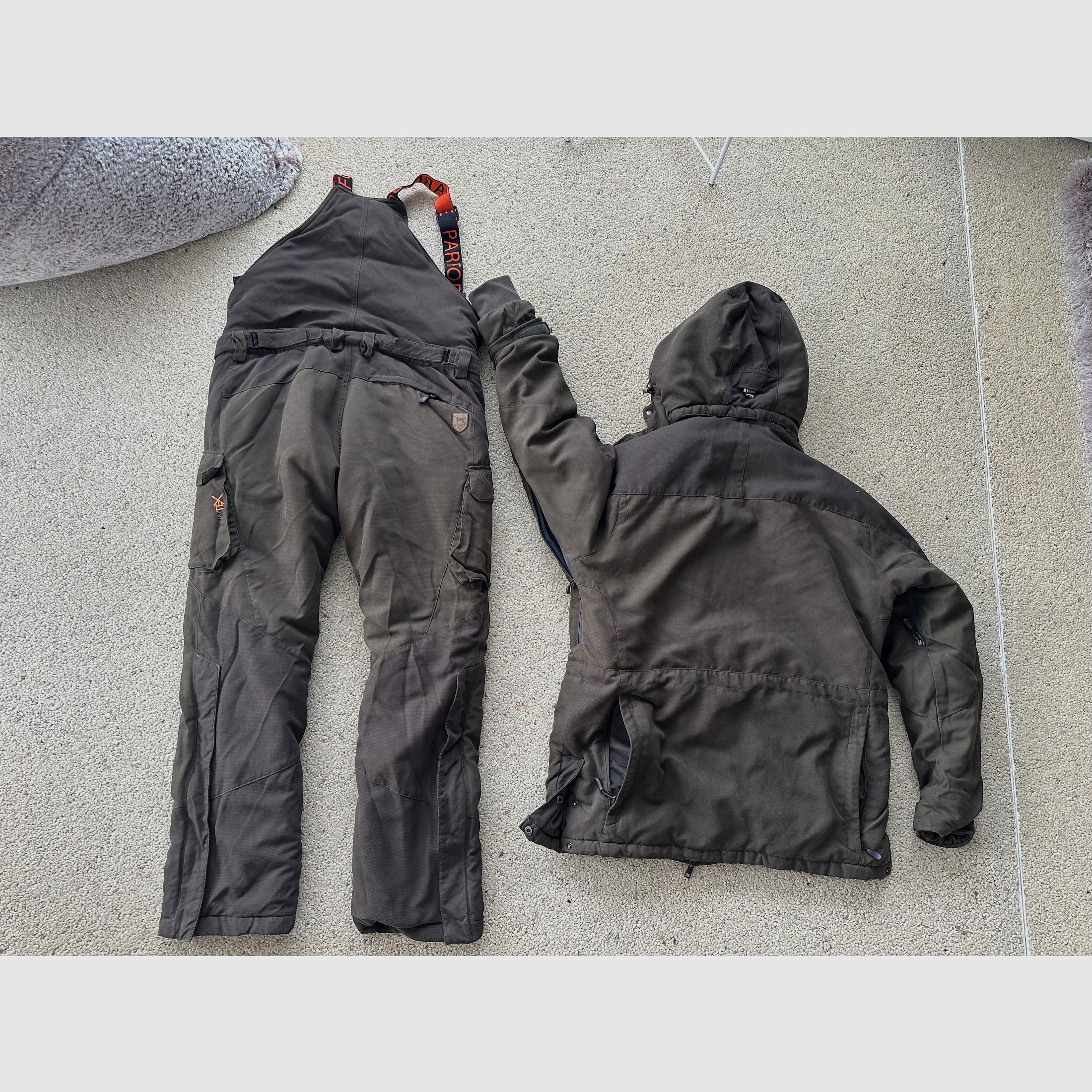 Parforce Ultimate HunTEX Winter Thermo Pants 52/L - Bib with suspenders