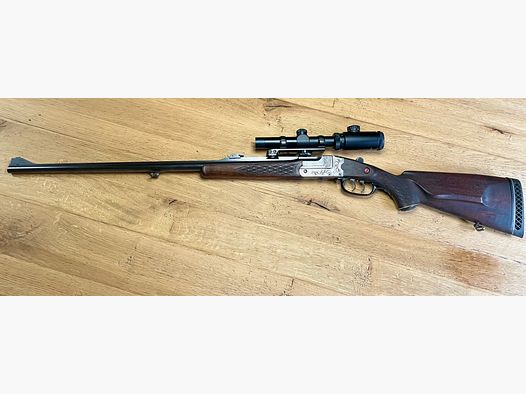 Karabin Zimmermann Z 66 kal. 10,3x60R z lunetą Luger 1,5-4,5x20