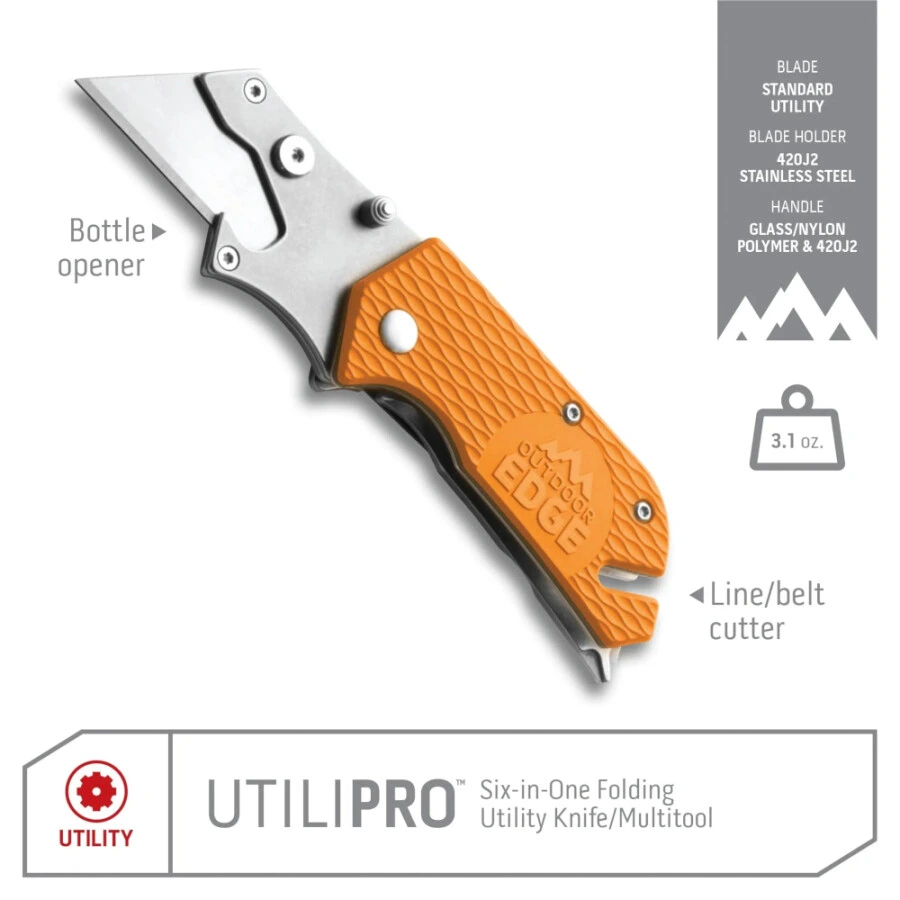 Outdoor Edge UtiliPro oranje, afbeelding 1 van 2