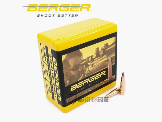 100 Pocisków BERGER Kal 6,5mm 120gr BT Target