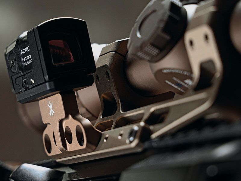BASE OTTICA OFFSET FAST UNITY TACTICAL, ADATTATORE DI MONTAGGIO NERO