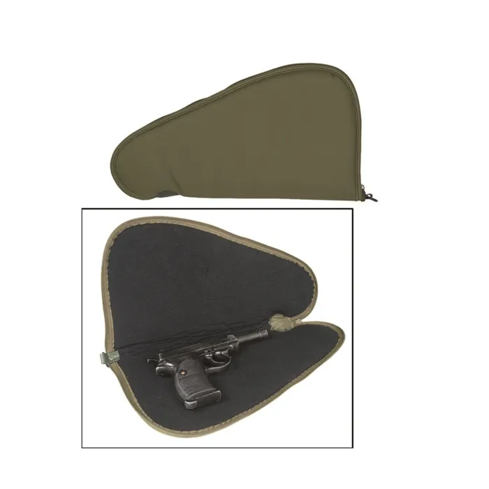 Torba na pistolet / Pistol Case, zamykana, Mała (30cm), Oliwkowa