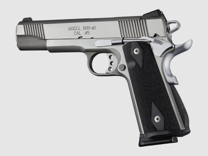 Hogue Magwellgrip + Mainspringhousing G10 Checkered Colt 1911, afbeelding 1 van 3