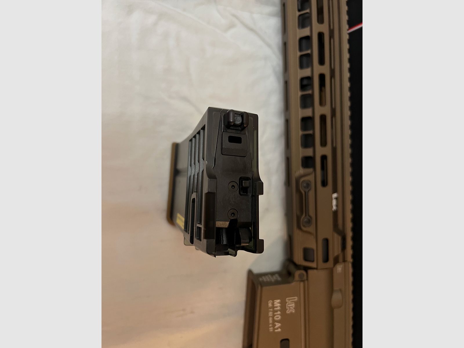 Umarex VFC Heckler & Koch HK M110 A1 Airsoft Vollmetall Gas-Blow-Back 6mm BB verde-marrone nuovo non usato NP 800€