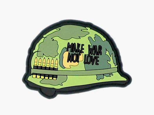 101 INC 3D Patch PVC Make War Not Love
