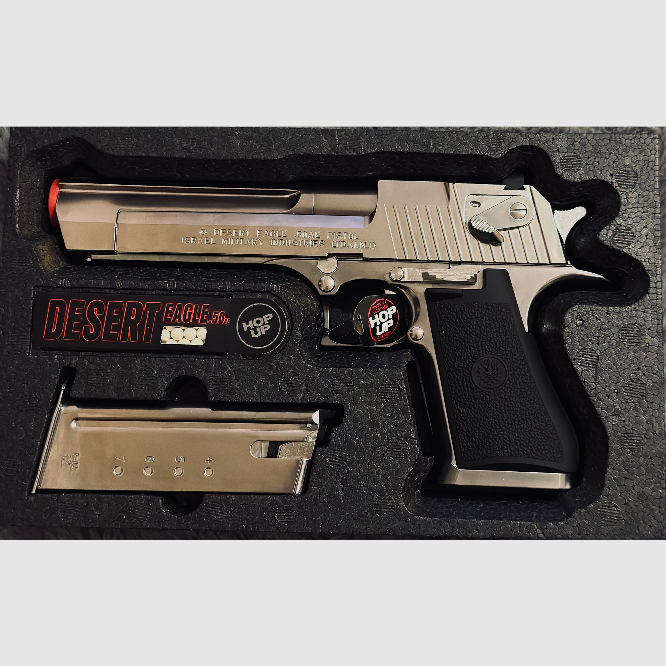 Tokyo Marui Desert Eagle .50AE GBB 6mm BB Chrome Stainless Version