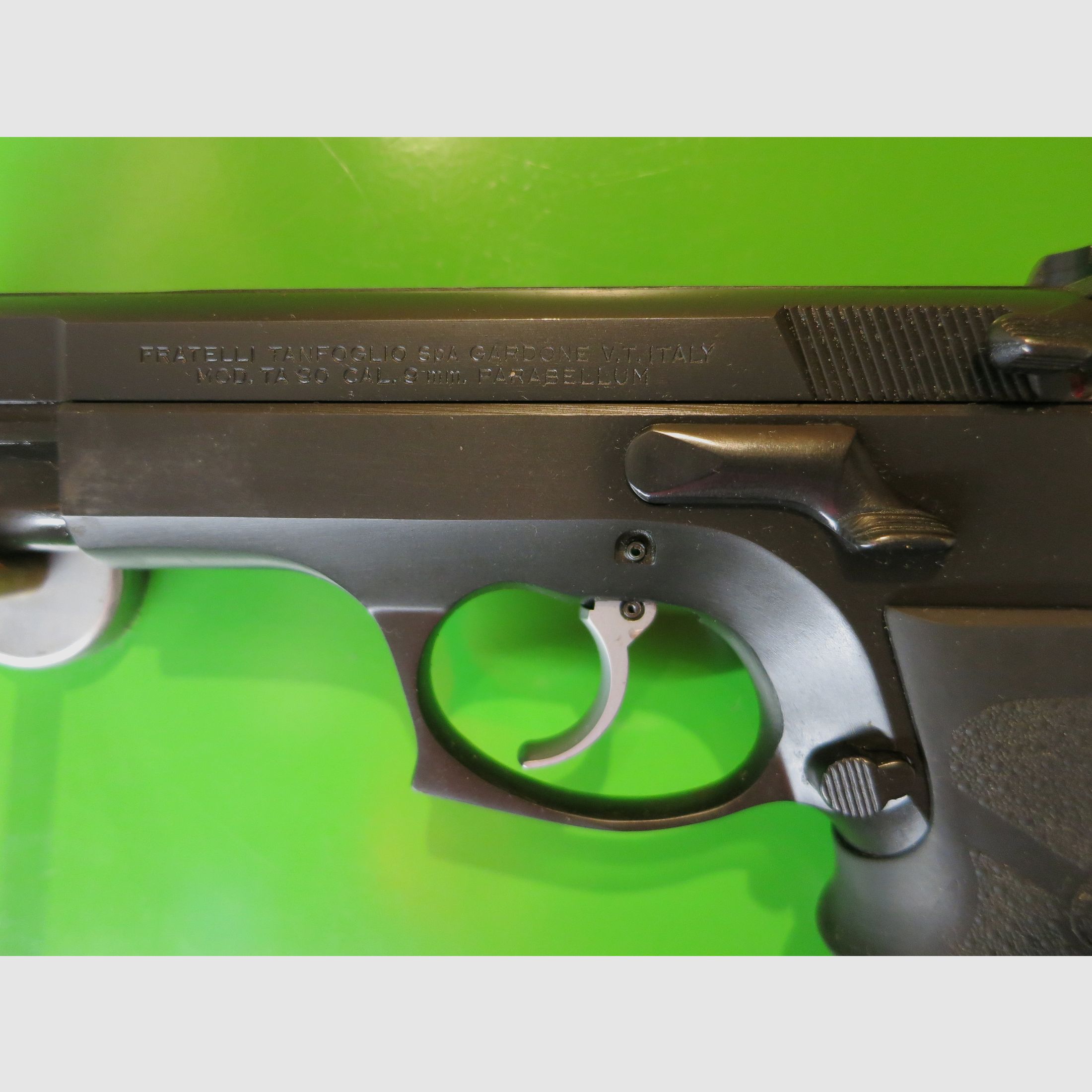 Tanfoglio TA90, semiautomatica. Pistola sportiva a caricamento automatico, classico dell'IPSC, calibro 9 × 19 mm       #66-, immagine 9 di 10