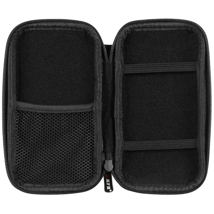 Tasche Hartschale, klein, mit Klettschlaufen, Schwarz, Bild 3 von 4