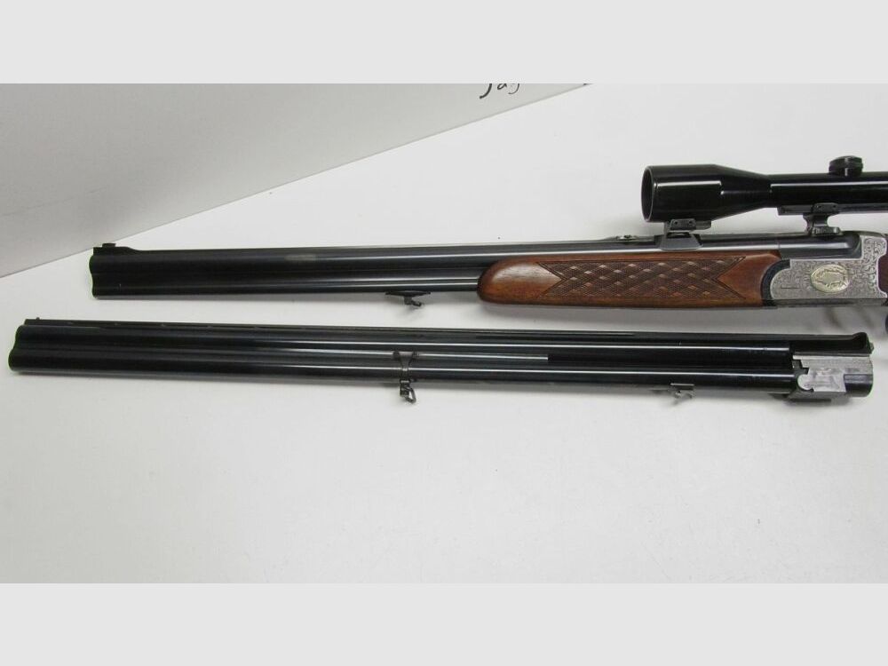 Double rifle shotgun Zoli .308Win, 12/70, ZFR Schmidt & Bender 6x42, with exchange 12/70;.308Win