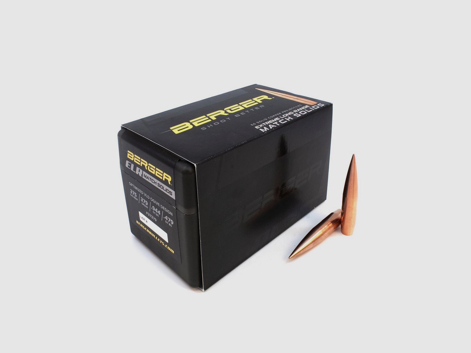 BERGER BULLE 375 (.375) 379gr ELR MATCH SOLID 50pcs, image 2 of 3