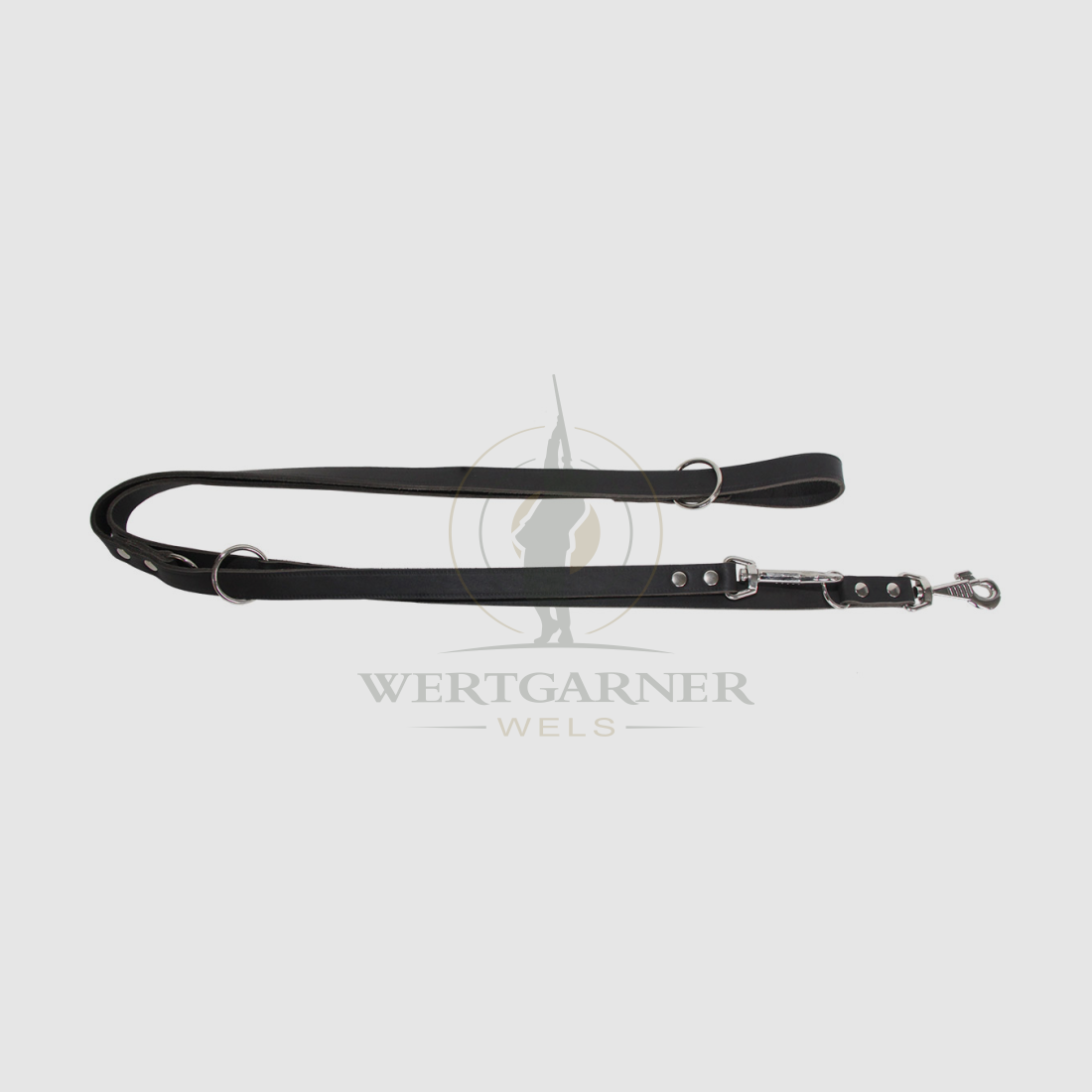 AKAH Police Leash made of Saddle Leather Brown, image 2 of 3
