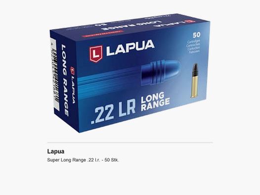 Lapua Super Long Range .22 l.r. – 50 Stk.