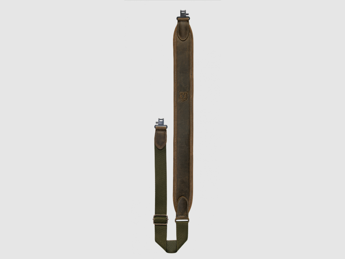 Ledertragegurt mit Karabiner
