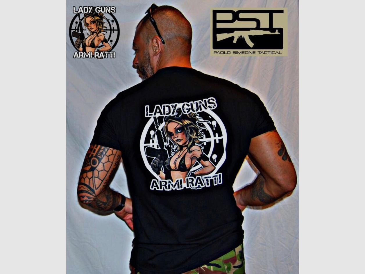 Lady Guns – ArmiRatti T-Shirt Schwarz, Bild 1 von 3