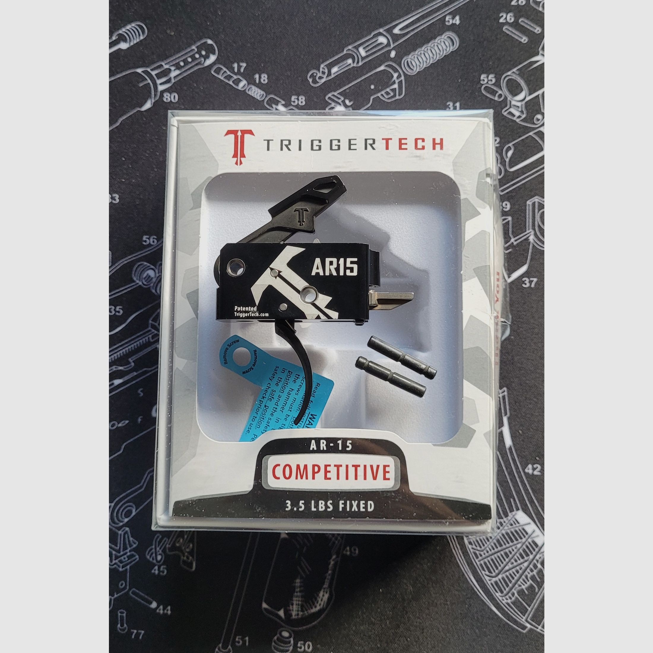 Triggertech AR15 Abzug Competition gebogen 3.5