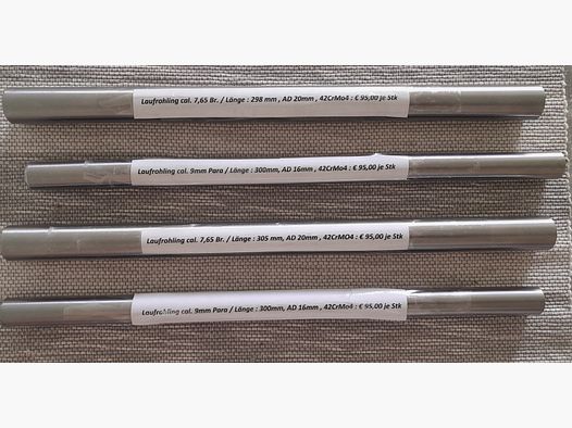 Barili / canne per carabina ad aria 9mm / 7,65mm