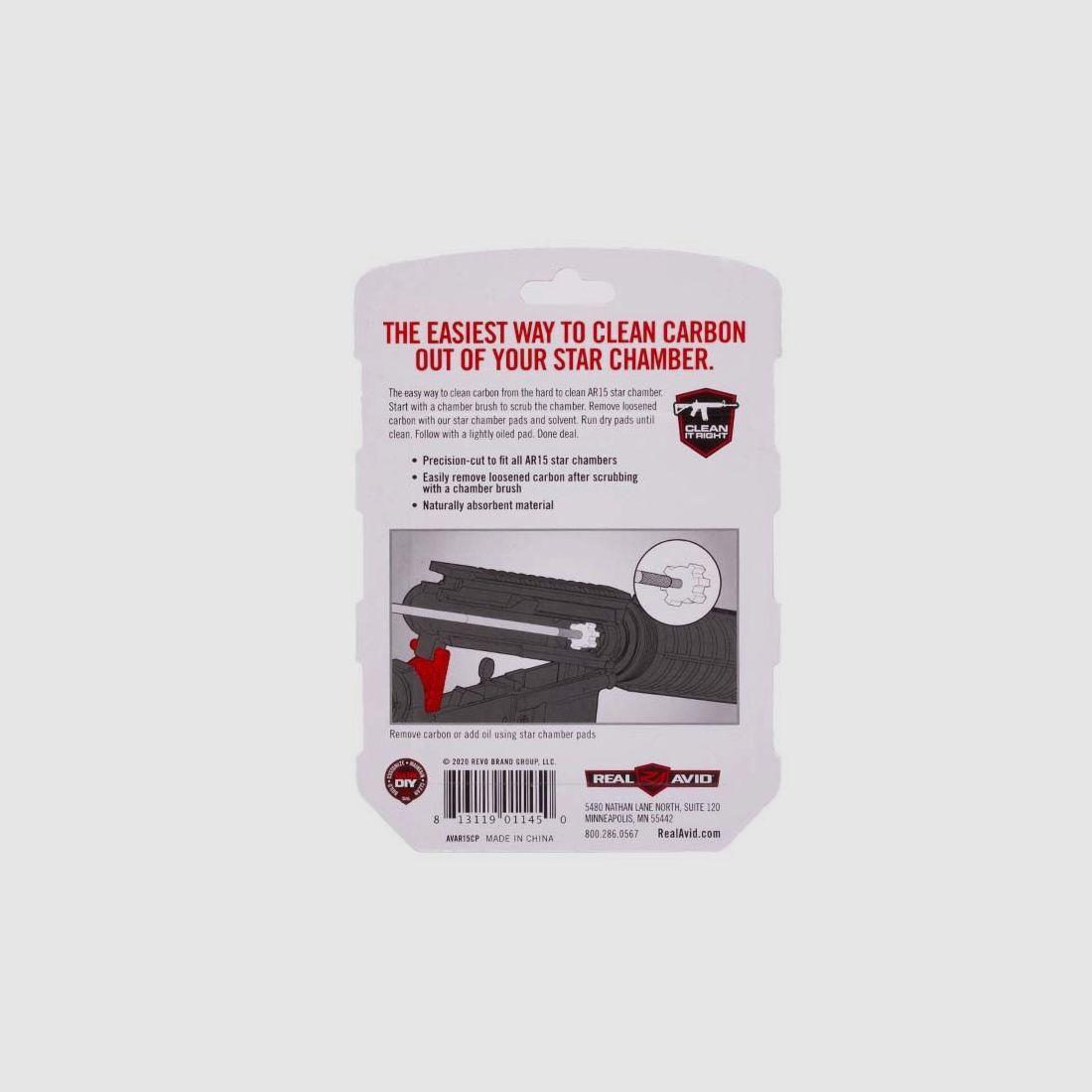 Real Avid AR15 Star Chamber Cleaning Pad