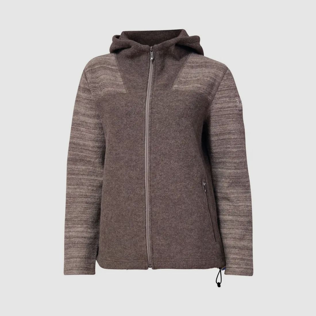 Ivanhoe Women's Wool Jacket Annie Hood with Hood (Dark Khaki)