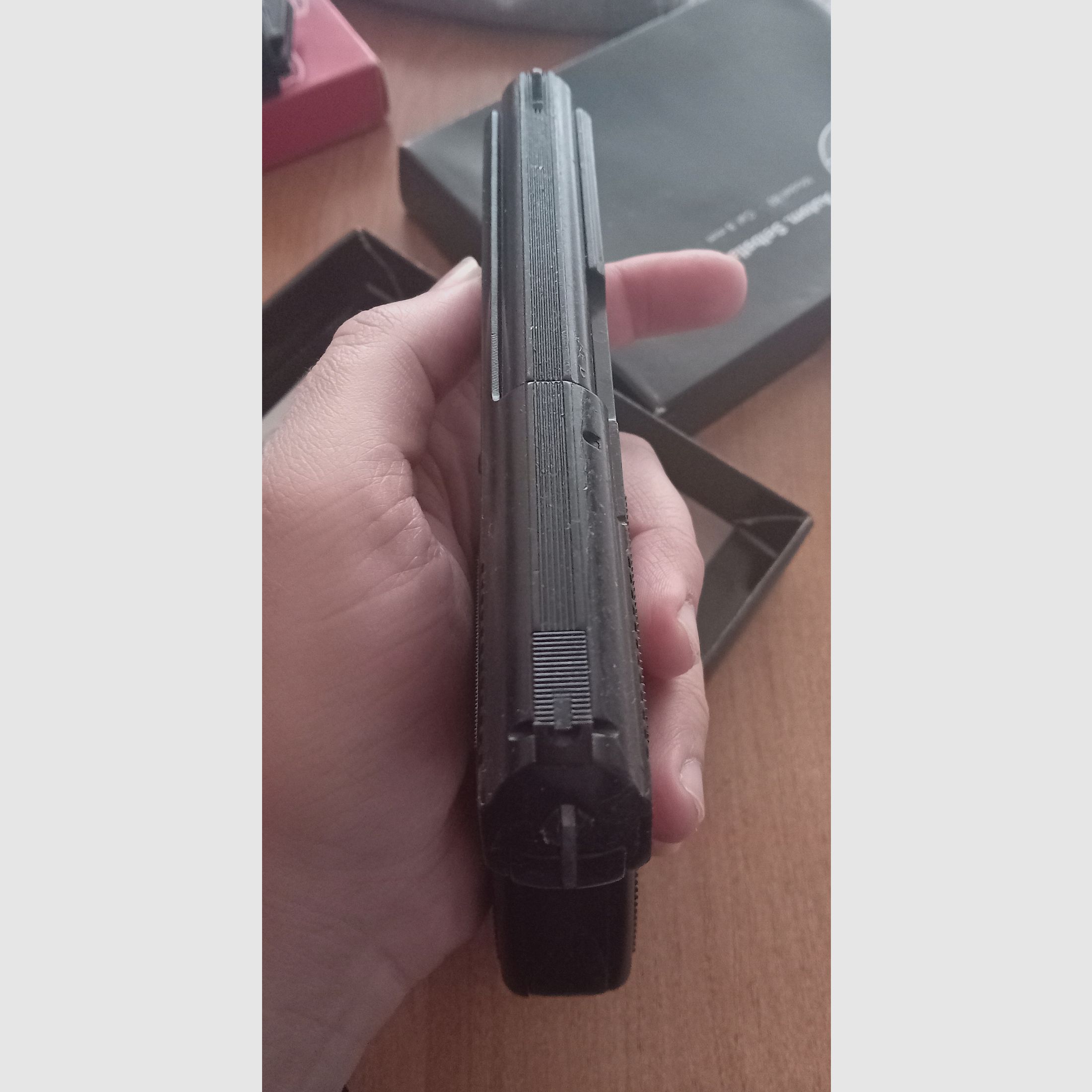 Zeldzame Rhöner SM 80 in kal. 8 mm Knall/ PTB 267 met verpakking!