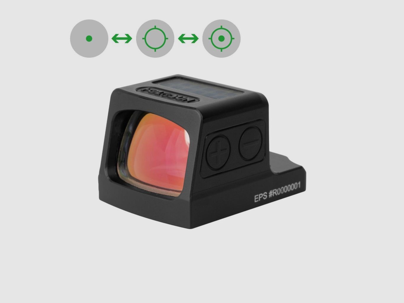 Holosun Reflexvisier EPS-GR-MRS mit grünem Wechselabsehen: 2MOA Dot, 32MOA Circledot & 32MOA Circle, Bild 1 von 7