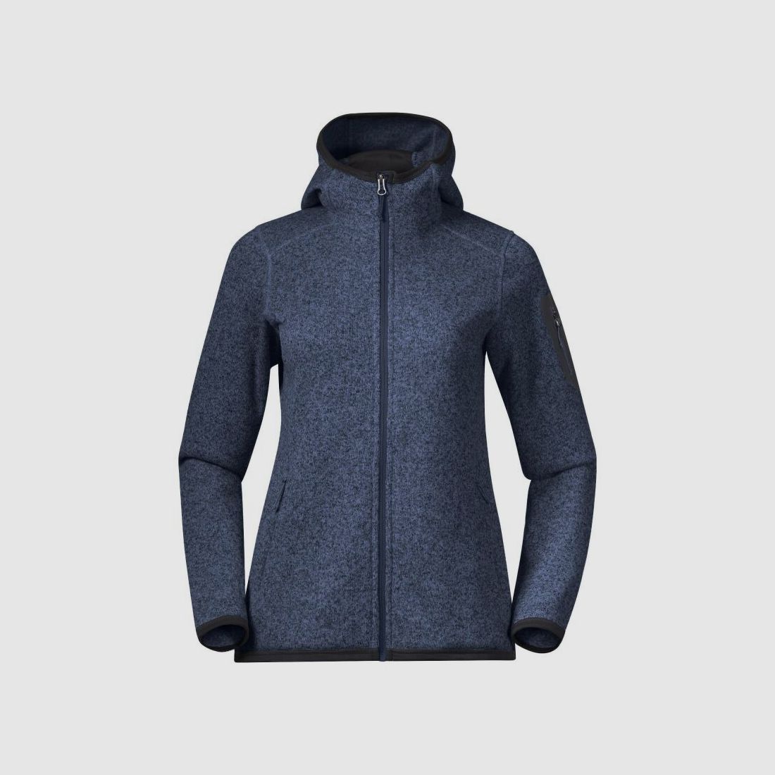 Bergans Damen Jacke Kamphaug Knitted Orion Blau