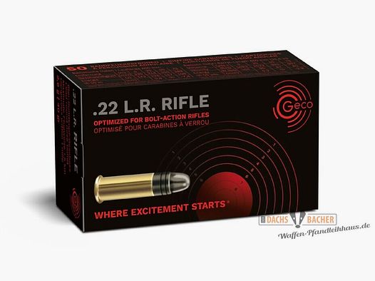 GECO .22lfB Karabin Ołów Okrągły 2,6 grama 40 grain 50 strzałów