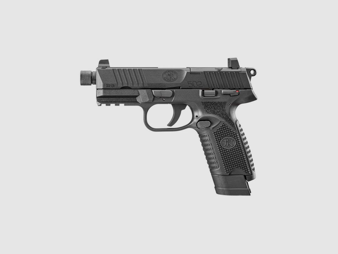 PISTOLET FN HERSTAL 502 TACTICAL BLACK CAL.22LR FILETÉ - CATEGORIE B, image 2 sur 9
