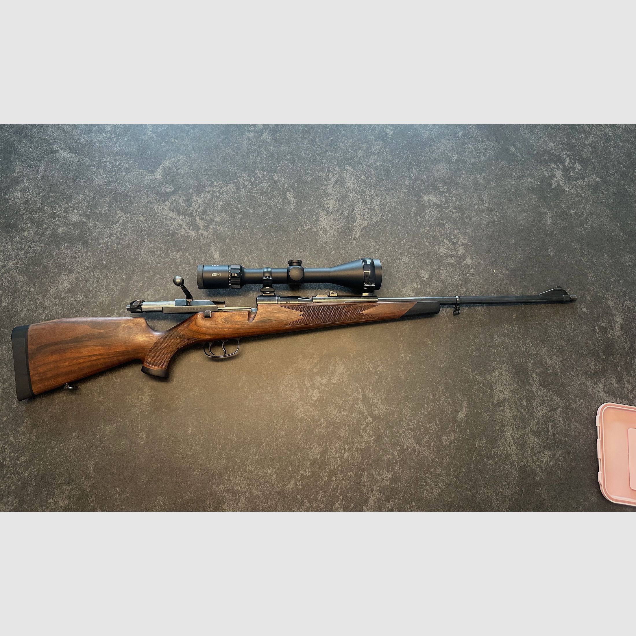 Mauser 66 in 8x68s mit m13x1 Mündungsgewinde und Meopta Meostar r2 2,5-15x56 Zielfernrohr