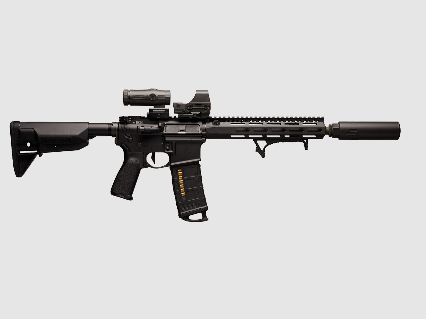 SILENT STEEL Compact Flow Streamer QD 5.56 FDE, image 3 sur 4