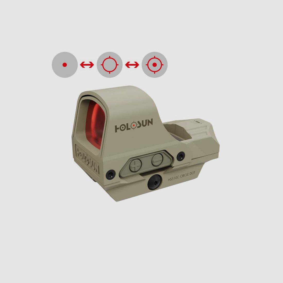 HOLOSUN 510C - FDE/Sand , Rot
