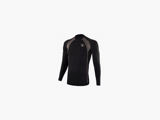 Trabaldo Technisch Langarm T-shirt Lightwool Zwart en Beige
