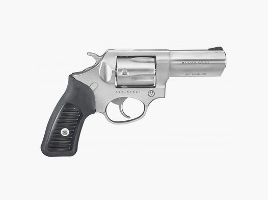 Ruger Revolver - DA, SP101, KSP-331X, .357 Mag, Satin Stainless, 3.060"