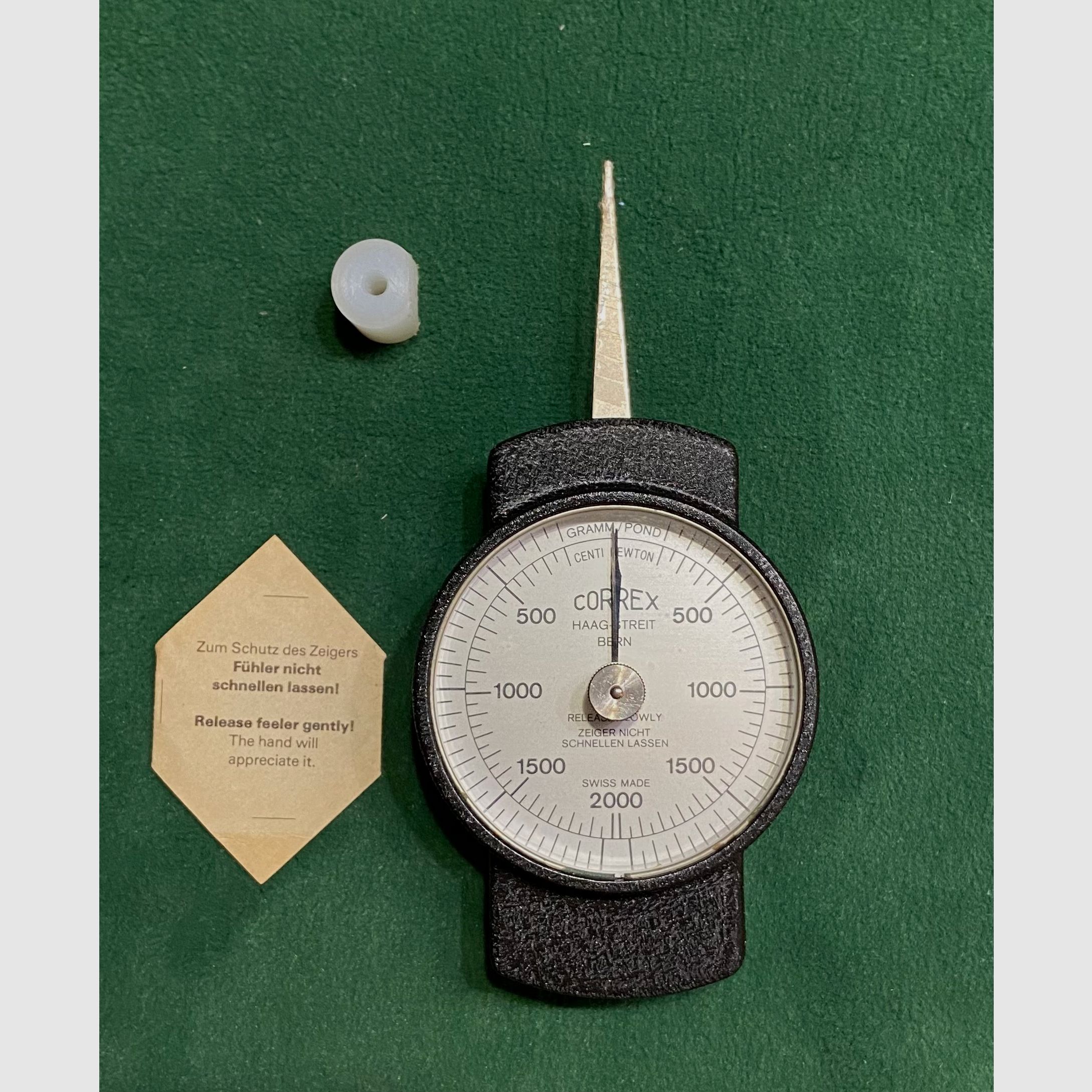 CORREX Haag-Streit Bern SwissMade trekveerweegschaal - kwaliteitsweegschaal - veegschaal 500 - 2000 g