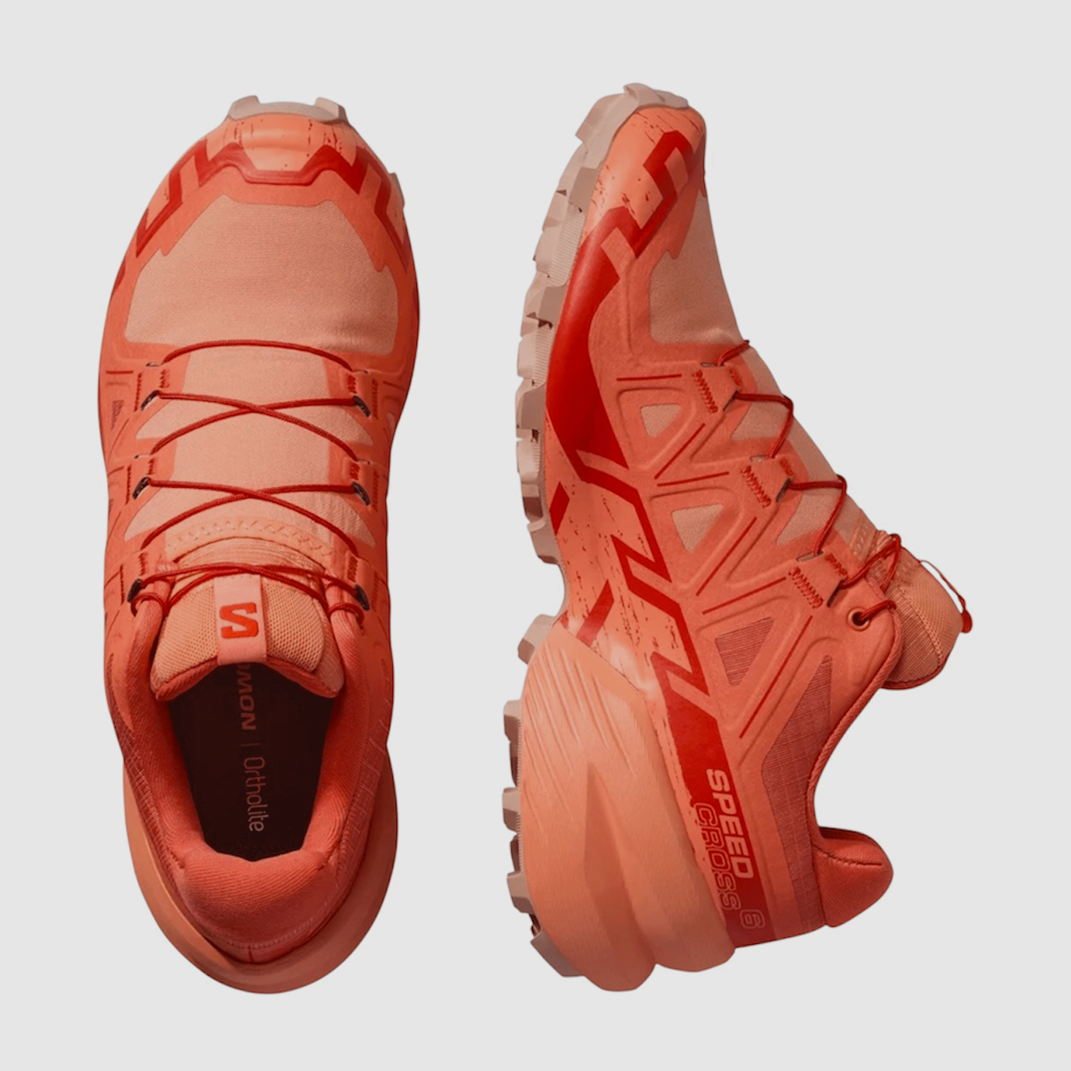 SALOMON – DAMES – SPEEDCROSS 6 W Emberglow / Fusion Coral / Flame Scarlet, afbeelding 2 van 6