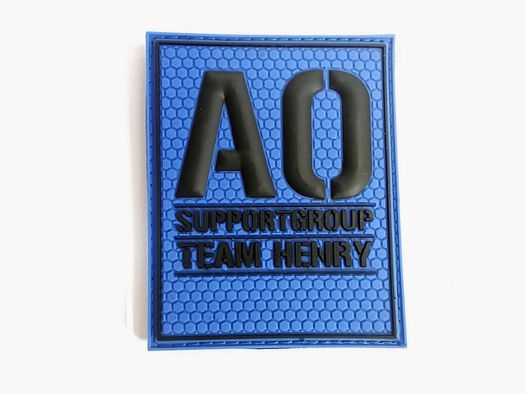"AO-Supporter"-Patch (Team Henry, Blau)